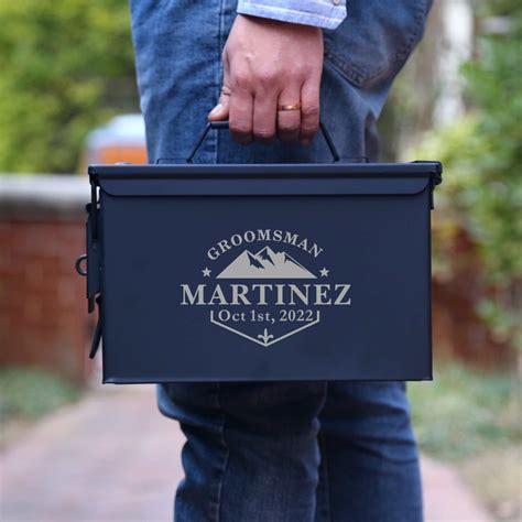 personalized metal ammo box|customizable ammo box.